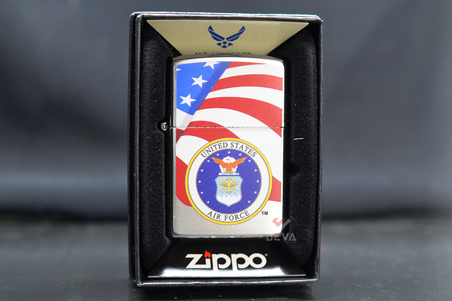 Zippo Mỹ chính hãng sơn chủ Đề Không Lực Hoa Kỳ USAF Z388