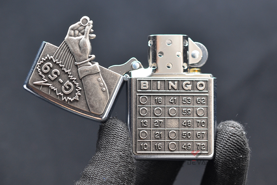 Zippo ốp Emblem trò chơi xổ số Bingo Z378