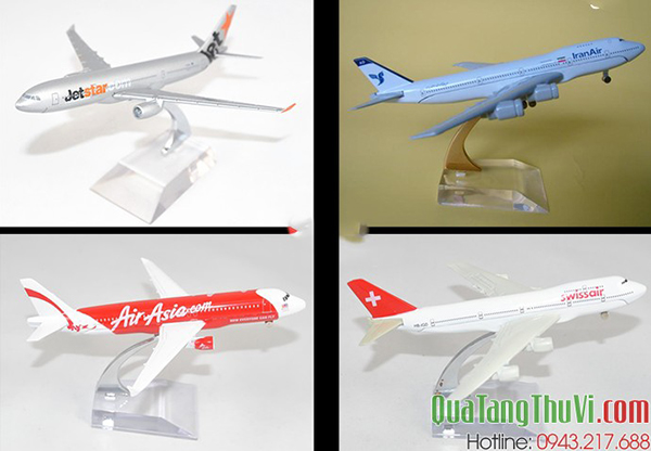 Mô hình máy bay vietnam airlines trưng bày các hãng hàng