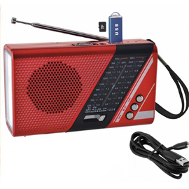 Đài radio PP 9001BT-Hàng chuẩn sịn-Hỗ trợ thẻ nhớ TF và usb có đèn pin Âm  thanh lớn phù hợp cho ông bà