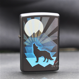 Zippo Wolf And Moon Design Z10